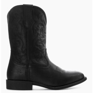 Eurostar Lorenzo Cowboy Boots Black Leather Western Work Mens 10 New